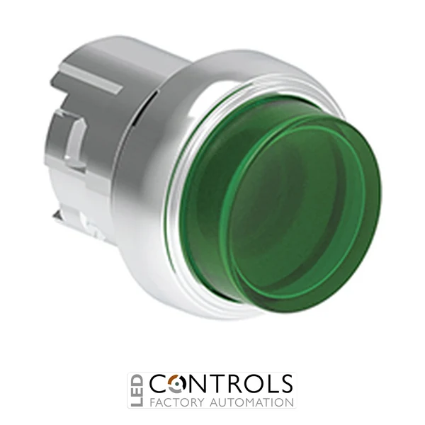 LOVATO LPSQL203 ILL.GREEN FLUSH EXT.P-P MET. BUTTON