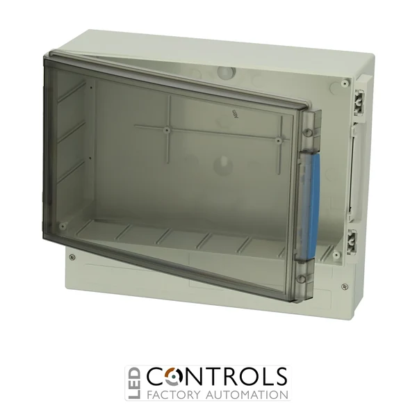 7585020 Fibox ABS 36/31-3 Enclosure, ABS Smoked transparent hinged cover