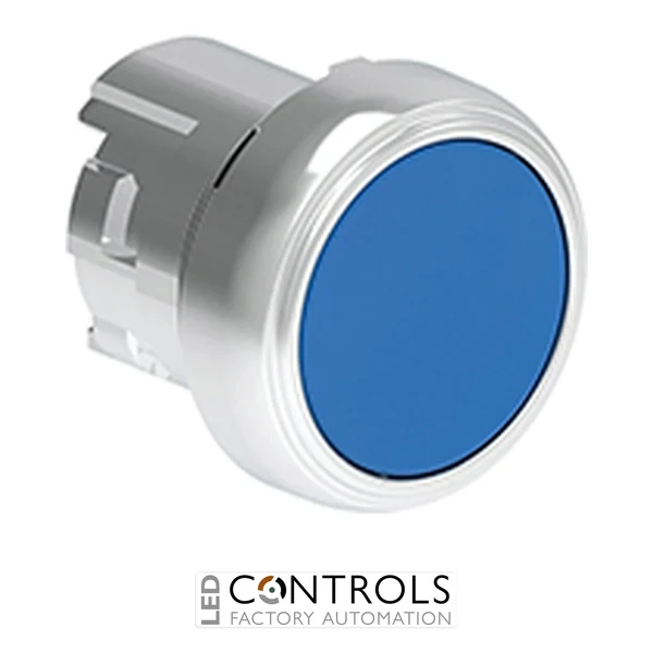 LOVATO LPSQ106 BLUE FLUSH PUSH-PUSH MET. BUTTON
