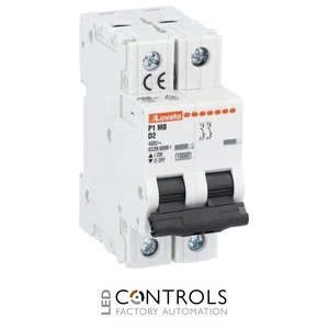 P1MB2PD03 - MINIATURE CIRCUIT BREAKER 2P CURVE D 3A