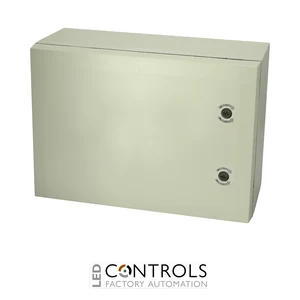 8120031N Fibox ARCA 507030 No MP Cabinet, Polycarbonate Grey cover, 2-point locking, hinges on the short side