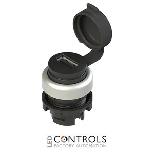 E2 1USB9CAK Pizzato USB socket 2.0 EROUND series