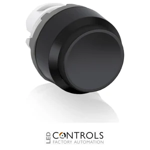 abb momentary black non-illuminated extended push button 22mm mp3-10b