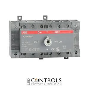ABB ot80f4c 80 amp 4 pole change-over switch