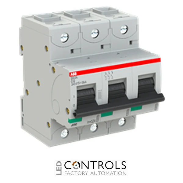 2CCS893001R0324 ABB S803N-C32 High Performance MCB 3 Pole 32A Type C 36kA Miniature Circuit Breaker