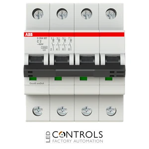 ABB S204MT-C2 MCB - 4P - C Curve - 2A - 10kA