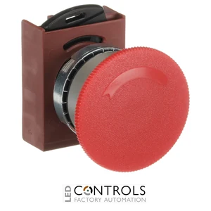 1SFA184071R9001 ABB P9MER4RN Red 40 mm Maintained Twist-Release Mushroom Pushbutton - image 3