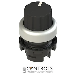 E2 1SE42ACA19AB Pizzato Knob selector, 2 positions black with marking
