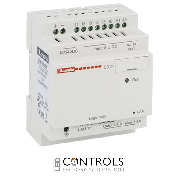 LRK12RD024B Lovato PROGRAM.RELAY 8I/4O NO DISP. 12-24VDC ET