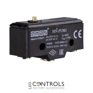 EMAS MN1PUM1 EMAS MN1 MINI SWITCH W METAL SLIM & SHORT MT. PLUNGER 1CO