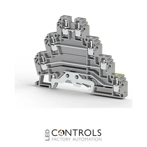 ERT3EGREY IMO Screw Clamp Terminal 2.5mm, 300V, 24A, Triple Deck