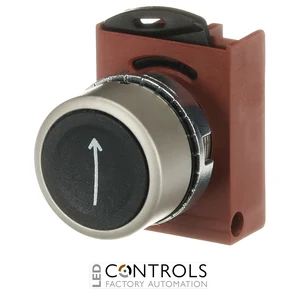 1SFA187117R9506 ABB P9MPNNG006 Black Flush Momentary Pushbutton with Right-Arrow Symbol - image 3