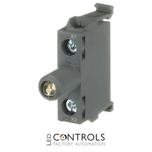 1SFA611621R2013 ABB MLBL-01BY Yellow LED Lamp Block 24 V AC/DC - image 2