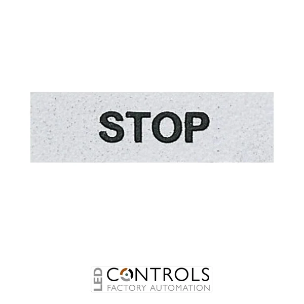 EMAS BET08STOP EMAS B PUSH BUTTON PLATE 8 MM STOP