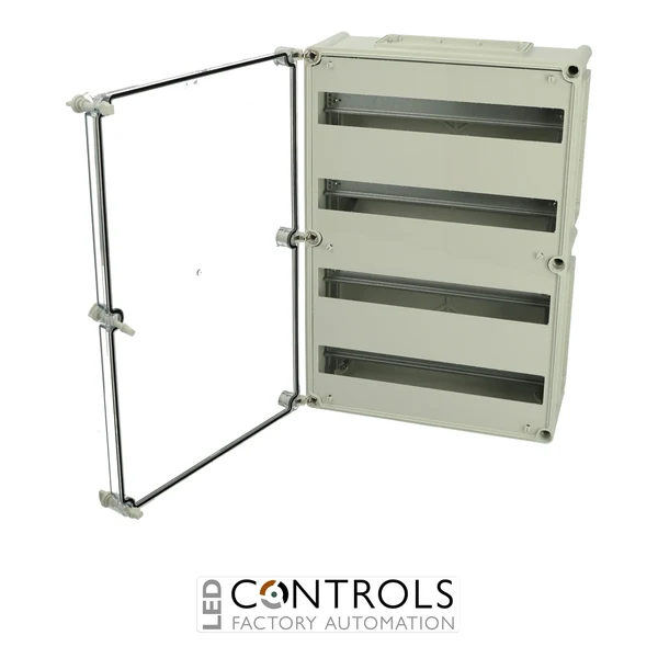 2539607 Fibox MC EKUM 563818 T-3FSH 4x19M Enclosure, Polycarbonate Transparent cover