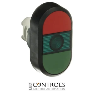 1SFA611130R1102 ABB MPD1-11G Illuminated Green/Red Double Pushbutton - image 3
