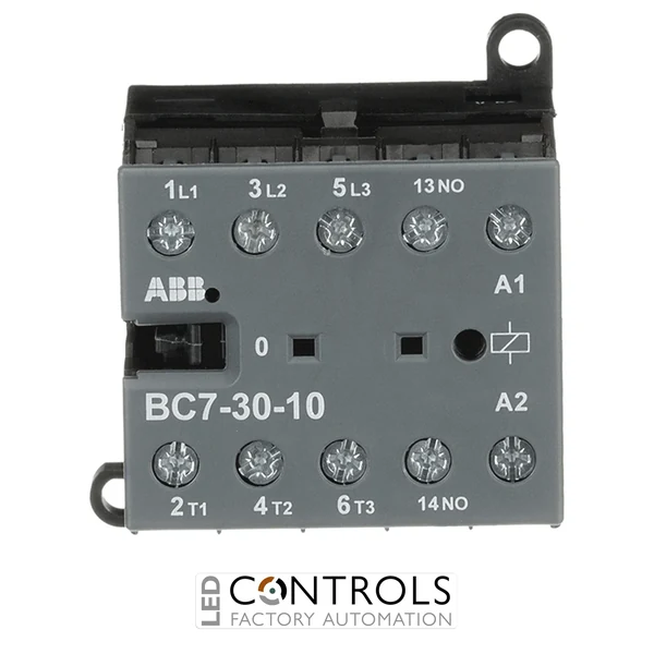 GJL1313001R1106 ABB BC7-30-10-16 ABB BC7-30-10-16 3 Pole Mini Contactor Relay 7A 1NC Auxiliary Contact 48V AC Coil