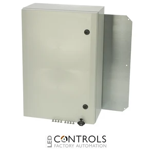 8120012 Fibox ARCA 604021 Cabinet, Polycarbonate Grey cover, 2-point locking, hinges on the long side
