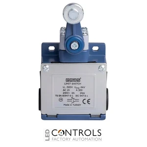 EMAS L53K13MEM121 EMAS L53 SERIES LIMIT SW. SNAP ACTION 1NC+1NO METAL ROLLER - image 3