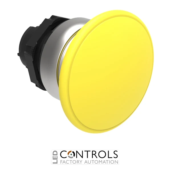 LOVATO LPCB6145 MUSHROOM HEAD PUSH-BUTTON 40MM YELLOW
