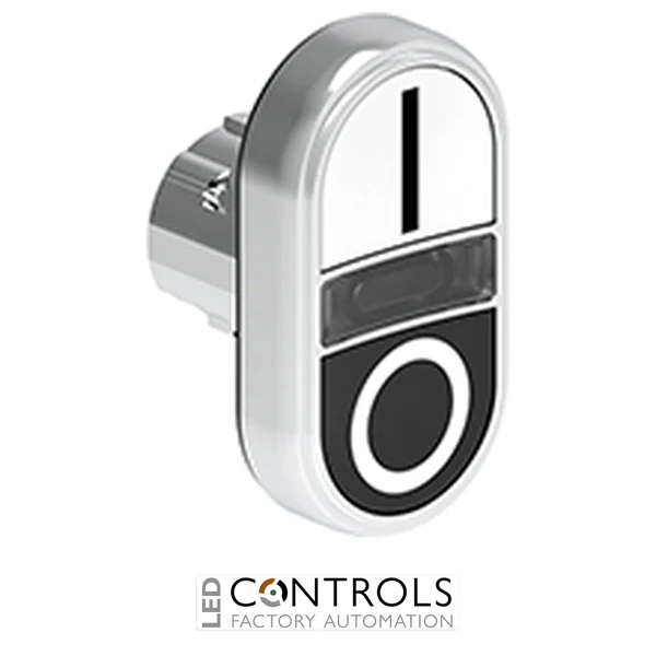 LOVATO LPSBL7124 ILL.W/B DOUBLE TOUCH MET.BUTTON I-O