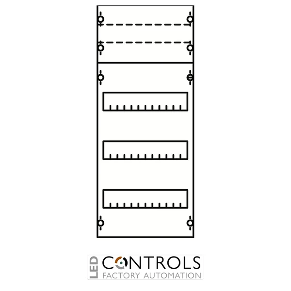 2CPX037593R9999 ABB 1V0KA Distribution Panel 1PW 48 PLE