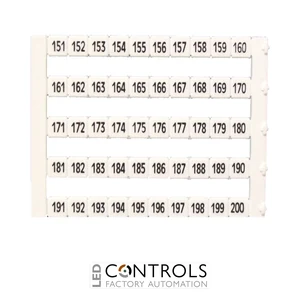 MT5-151-200 IMO Marker 5 x 5 mm White, Printed 151-200
