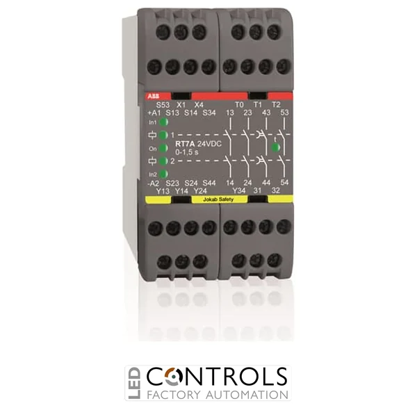 ABB RT7B 24DC Safety relay 3 s