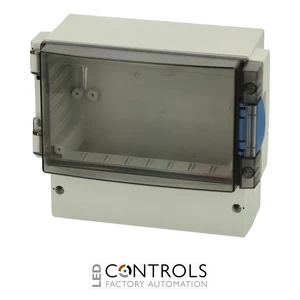 7585105 Fibox ABS 17/16-L3 Enclosure, ABS Smoked transparent hinged cover