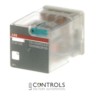 1SVR405623R1100 ABB CR-U024DC3LD Pluggable Relay 3 C/O 24 V DC - image 3