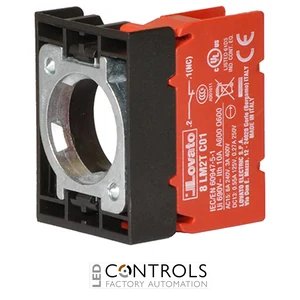 8LM2TE01 - AUX CONTACT BLOCK 1NC C/W MOUNTING ADAPT