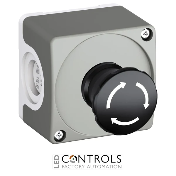 1SFA619811R1001 ABB CEP1-1001 Compact Machine Stop Enclosure 40 mm Black 1NO+1NC