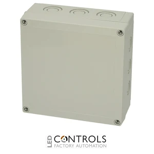 6016320 Fibox PCM 175/75 G Enclosure, Polycarbonate, metric knock-outs Grey cover