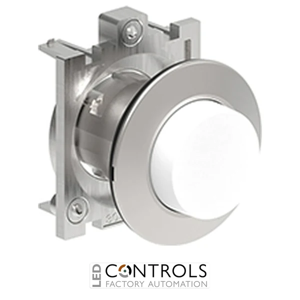 LOVATO LPFB208 WHITE EXTENDED MET.FLAT PUSH-BUTTON