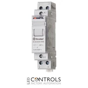 20.23.8.024.4000 Finder step relay 2 phase switch 1 NC+1NO 24V
