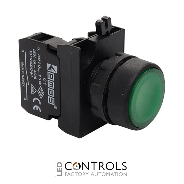 EMAS CP100DY EMAS CP PUSH BUTTON WITH ADAPTER START GREEN