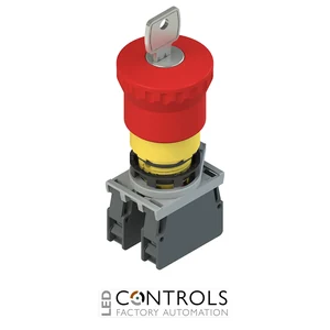 E2 AC-DXBC1011 Pizzato Complete unit with emergency pushbutton, fixing adapter and contacts